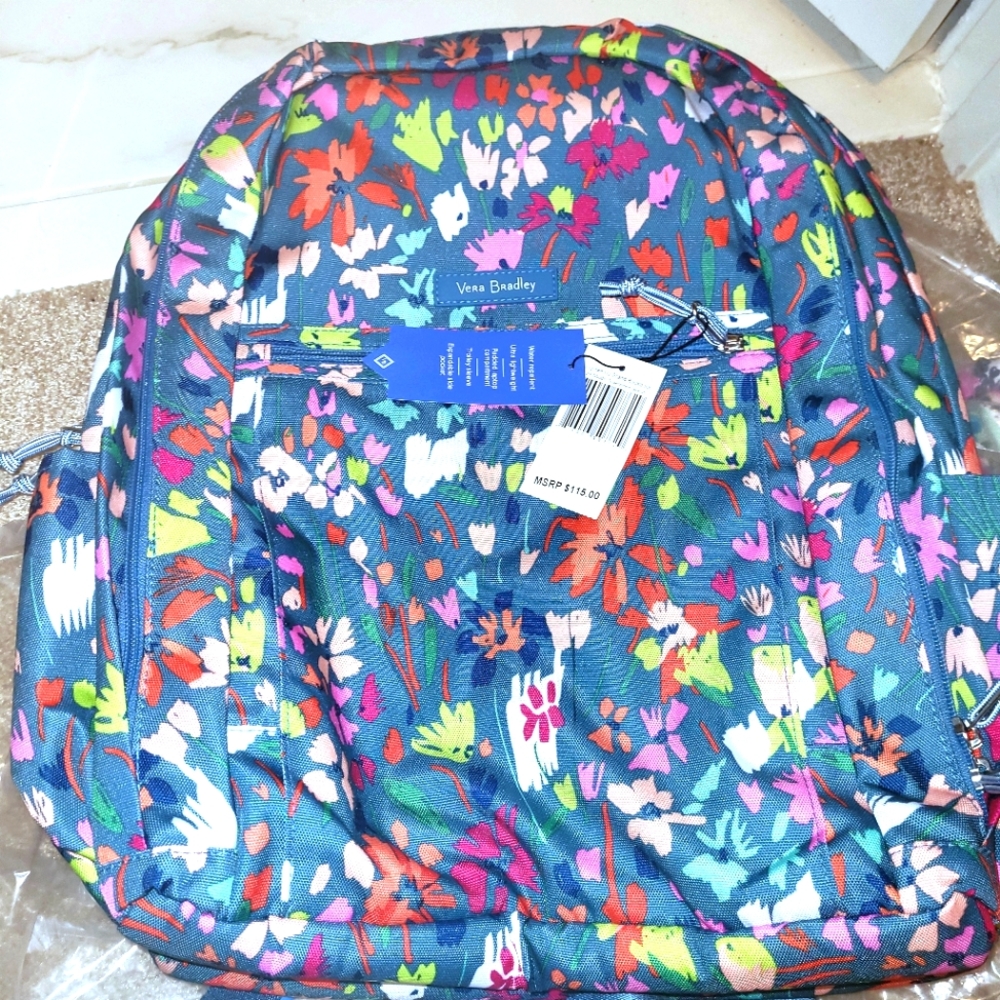 NWT $115 Vera Bradley Laptop Backpack